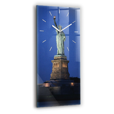 Vertical wall clock Statue of Liberty New York