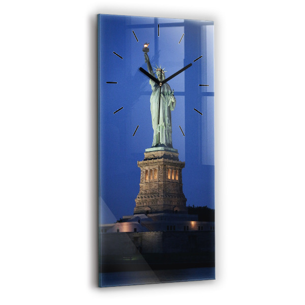 Vertical wall clock Statue of Liberty New York