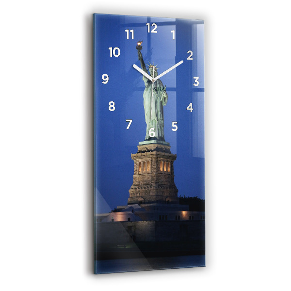 Vertical wall clock Statue of Liberty New York