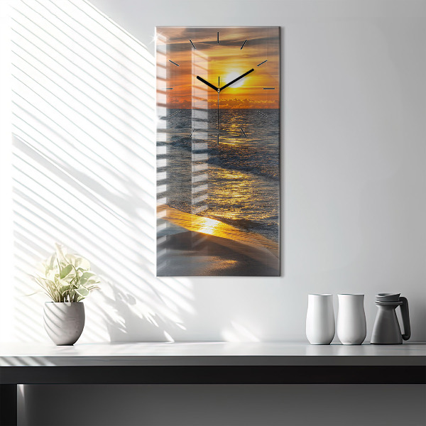 Vertical wall clock Władysławowo Baltic Sea