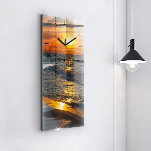 Vertical wall clock Władysławowo Baltic Sea