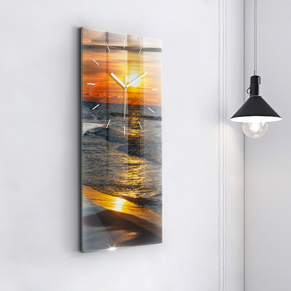 Vertical wall clock Władysławowo Baltic Sea