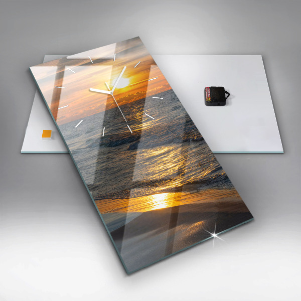 Vertical wall clock Władysławowo Baltic Sea