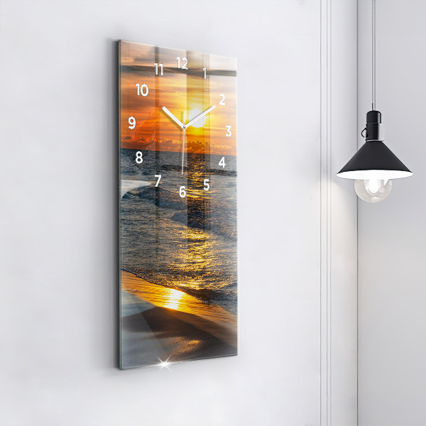 Vertical wall clock Władysławowo Baltic Sea