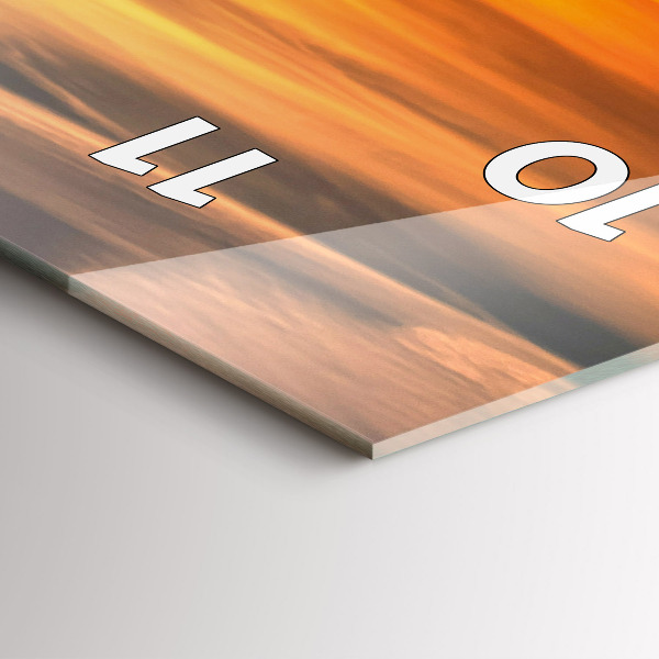 Vertical wall clock Władysławowo Baltic Sea