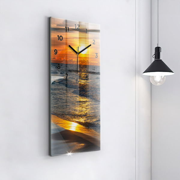 Vertical wall clock Władysławowo Baltic Sea