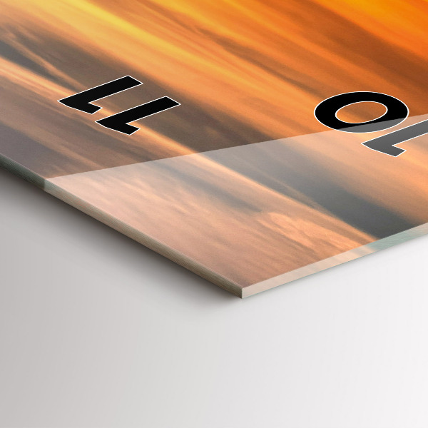 Vertical wall clock Władysławowo Baltic Sea