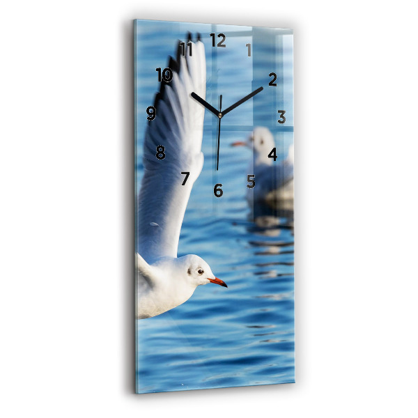 Vertical wall clock Seagulls in Gdynia
