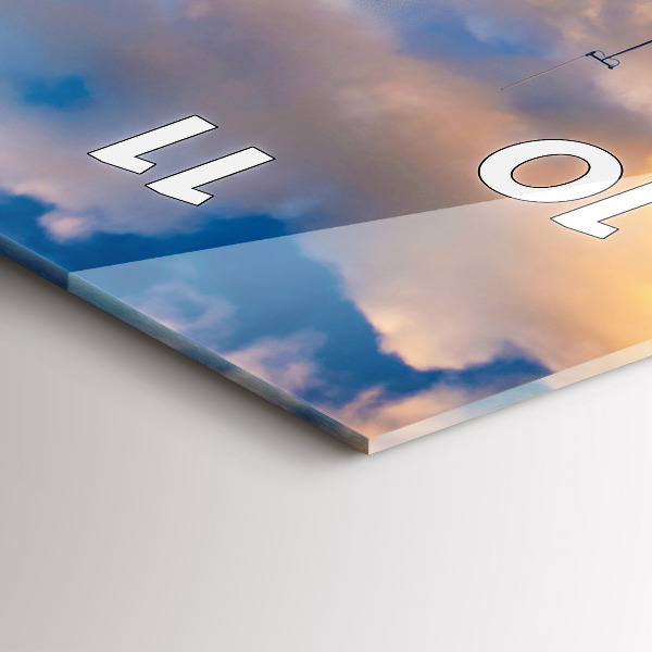 Vertical wall clock The Lighthouse and the Baltic Sea