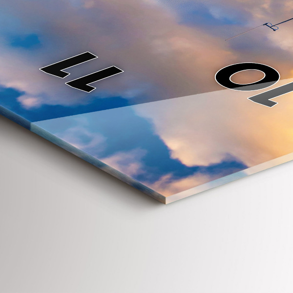 Vertical wall clock The Lighthouse and the Baltic Sea