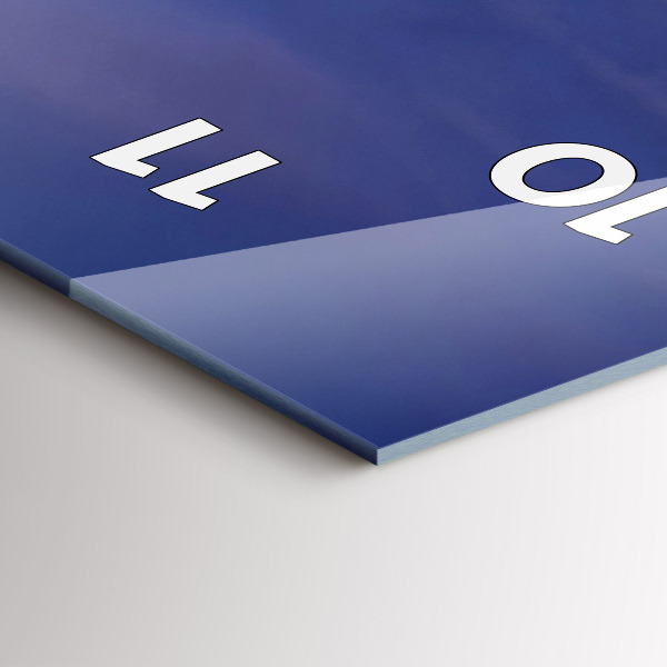 Vertical wall clock Pier on the Baltic Sea