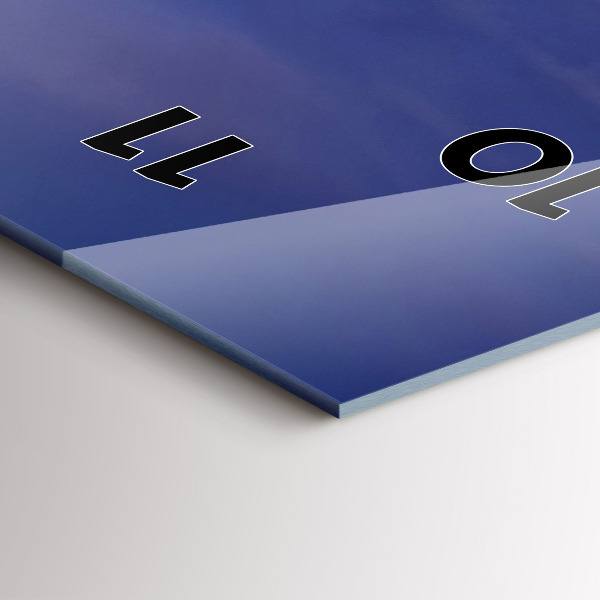 Vertical wall clock Pier on the Baltic Sea