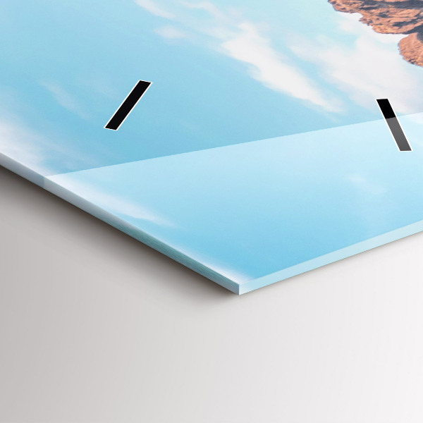 Vertical wall clock Cottage in the Tatra Mountains