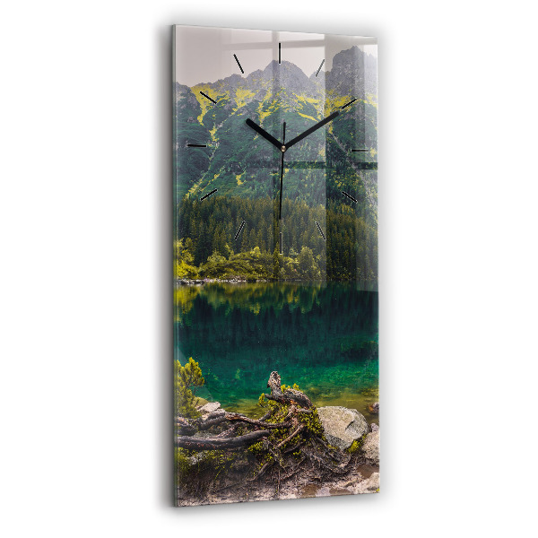 Vertical wall clock Morskie Oko in the Tatra Mountains