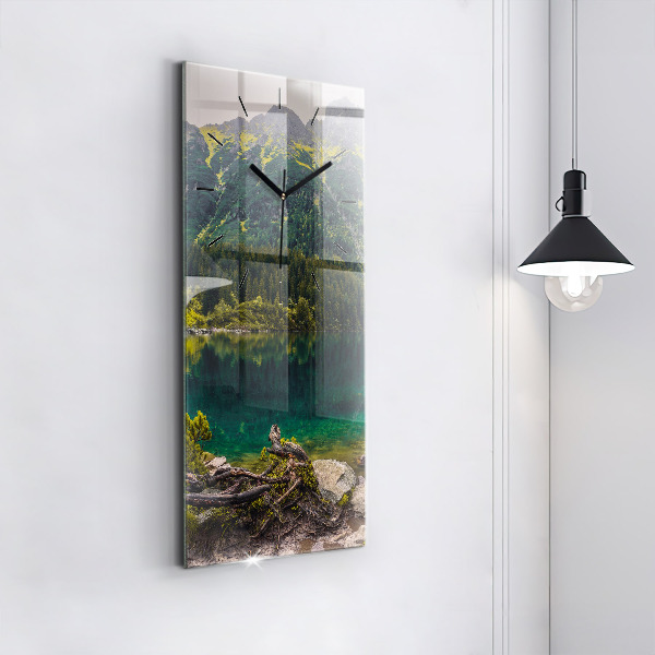 Vertical wall clock Morskie Oko in the Tatra Mountains