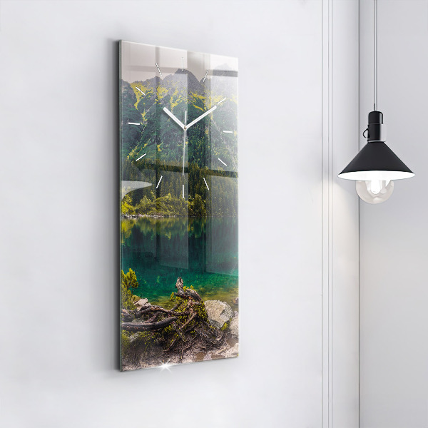 Vertical wall clock Morskie Oko in the Tatra Mountains