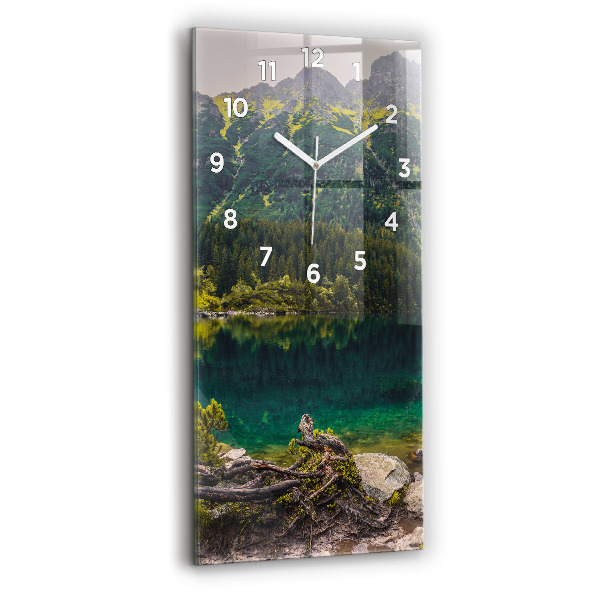 Vertical wall clock Morskie Oko in the Tatra Mountains