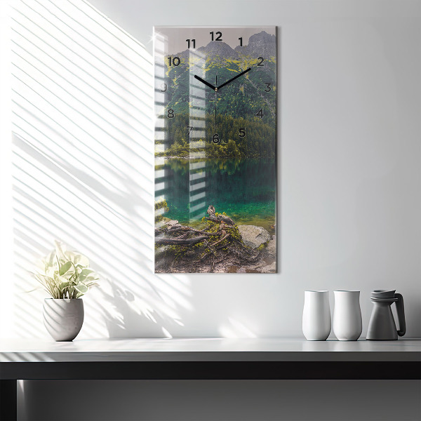 Vertical wall clock Morskie Oko in the Tatra Mountains