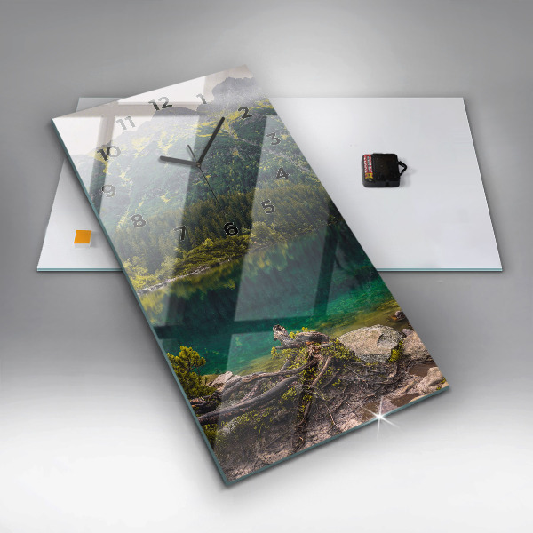 Vertical wall clock Morskie Oko in the Tatra Mountains