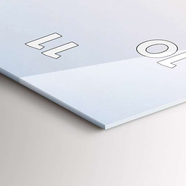 Vertical wall clock Lake and mountains