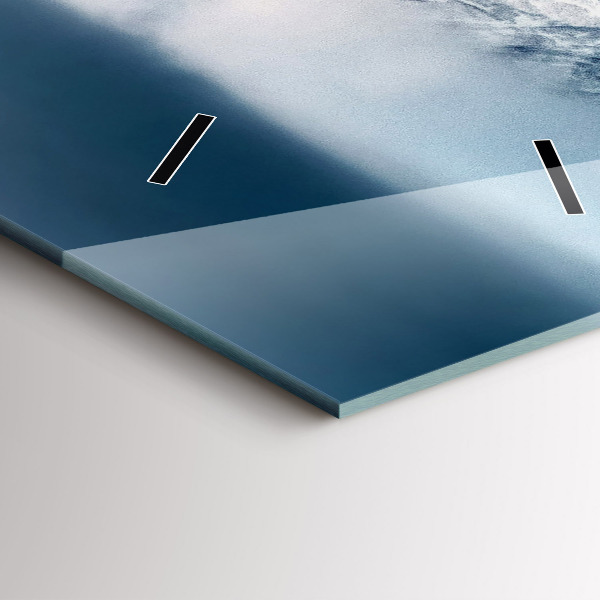 Vertical wall clock Winter landscape of the Tatra Mountains