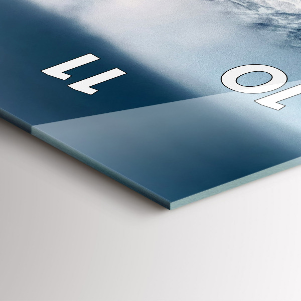 Vertical wall clock Winter landscape of the Tatra Mountains