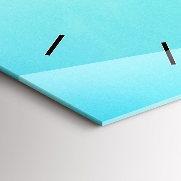 Vertical wall clock Mountain and river in Poland