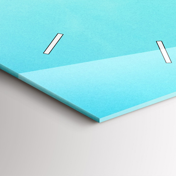 Vertical wall clock Mountain and river in Poland