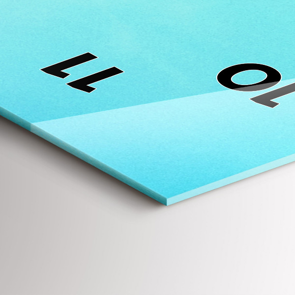 Vertical wall clock Mountain and river in Poland