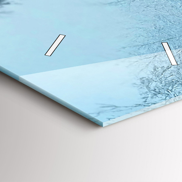 Vertical wall clock Deer on the tracks