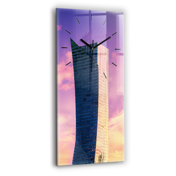 Vertical wall clock Skyscraper in Warsaw