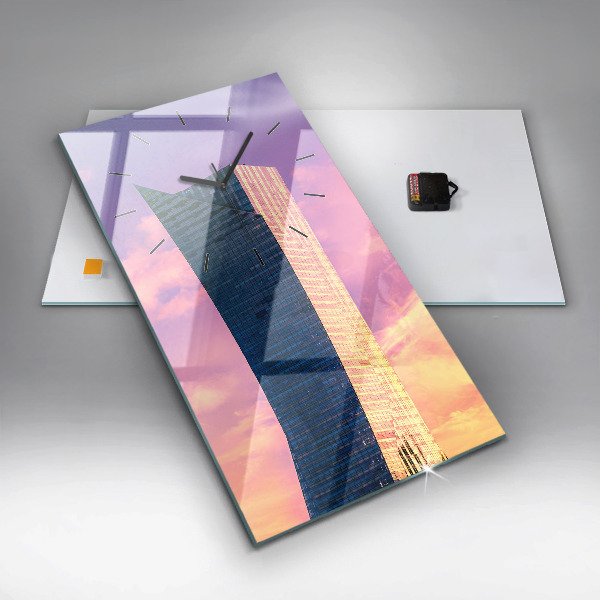 Vertical wall clock Skyscraper in Warsaw