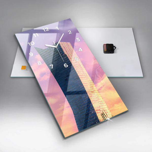 Vertical wall clock Skyscraper in Warsaw