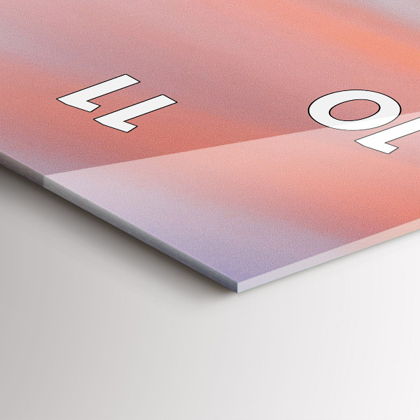 Vertical wall clock Lake view