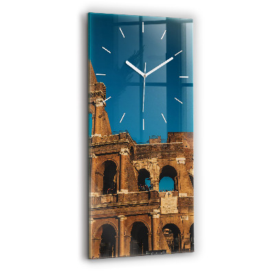 Vertical wall clock The Colosseum in Italy