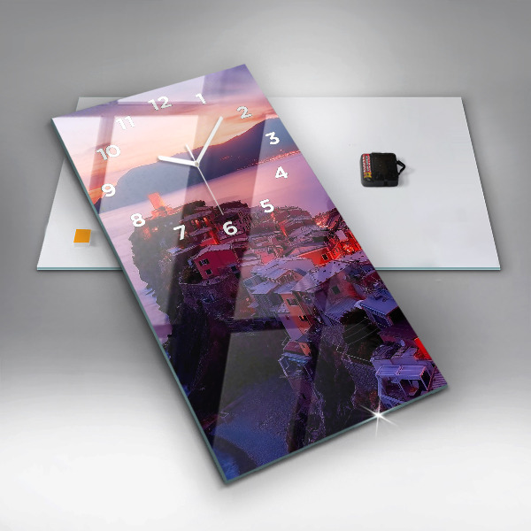 Vertical wall clock The inscription Memories