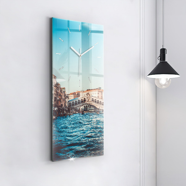 Vertical wall clock Rialto Bridge in Venice