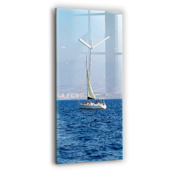 Vertical wall clock Yacht in Tenerife