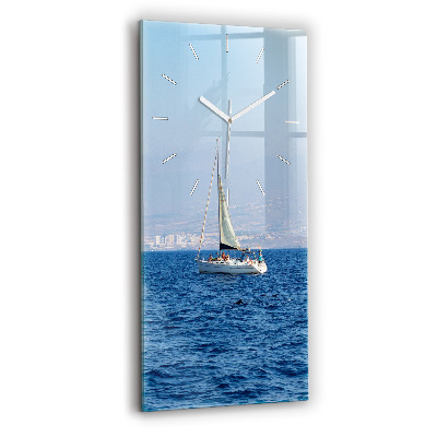 Vertical wall clock Yacht in Tenerife