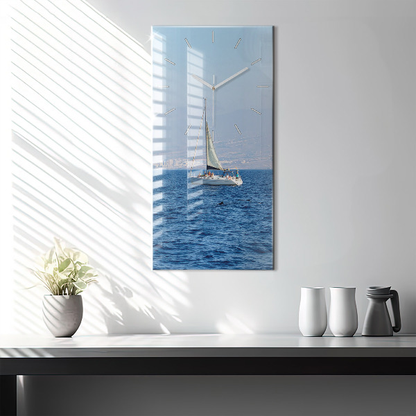 Vertical wall clock Yacht in Tenerife