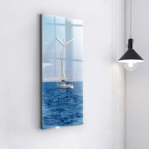 Vertical wall clock Yacht in Tenerife