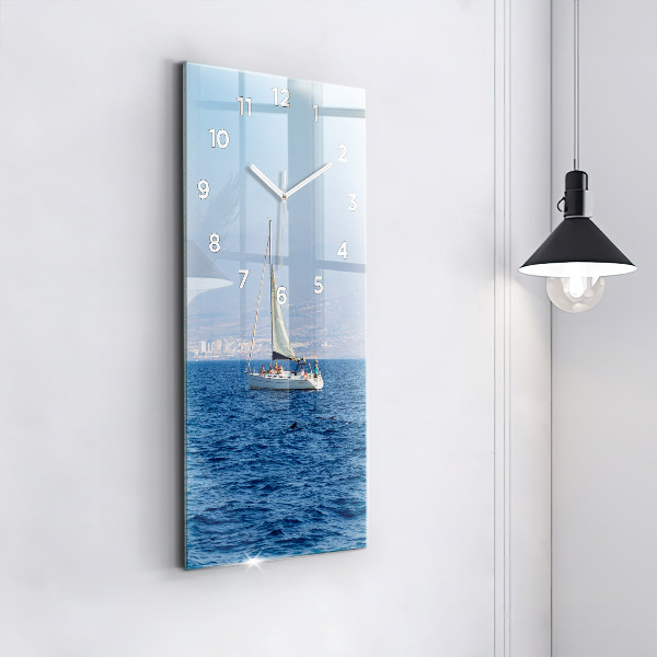 Vertical wall clock Yacht in Tenerife