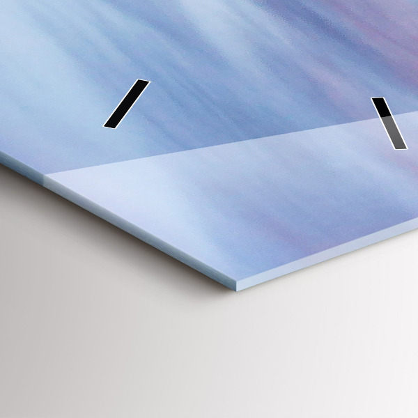 Vertical wall clock Cottage in the mountains