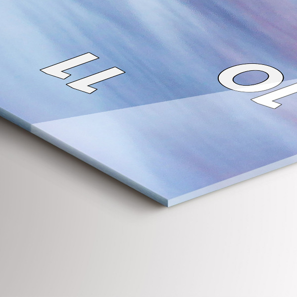 Vertical wall clock Cottage in the mountains