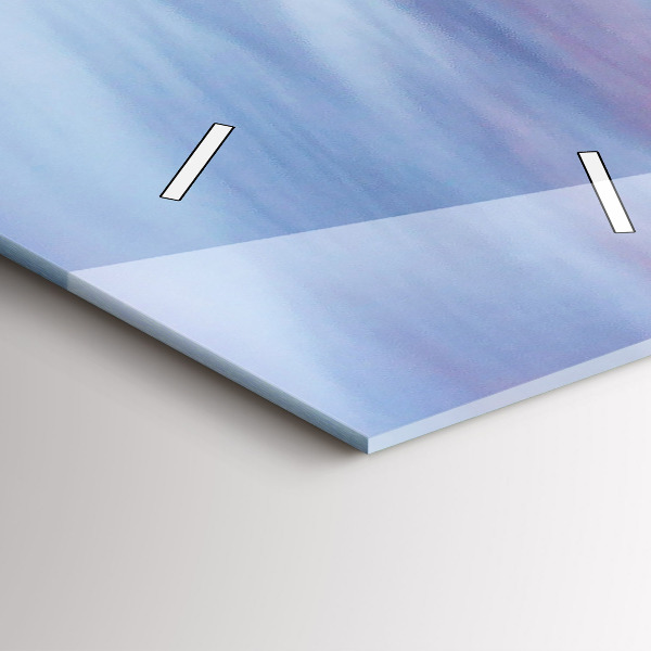 Vertical wall clock Cottage in the mountains