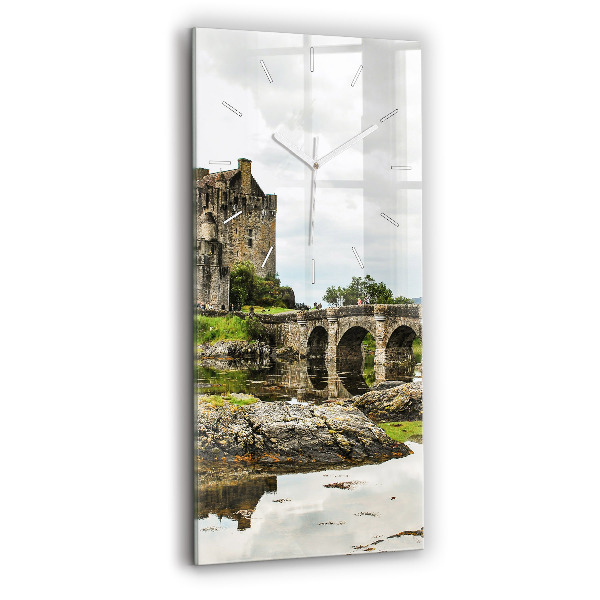 Vertical wall clock Eilean Donan Castle Scotland