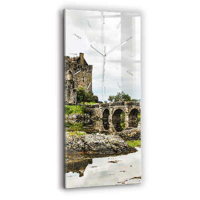 Vertical wall clock Eilean Donan Castle Scotland