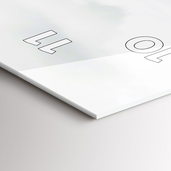 Vertical wall clock Eilean Donan Castle Scotland