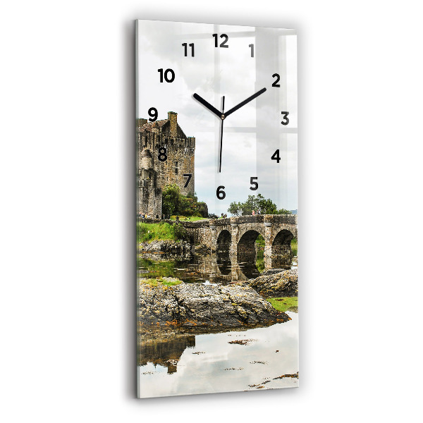 Vertical wall clock Eilean Donan Castle Scotland