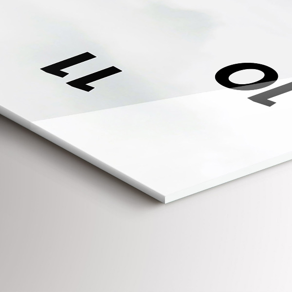 Vertical wall clock Eilean Donan Castle Scotland